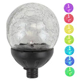 Lcarege 2PCS Replacement Solar Light Parts, 7 Colors LED Garden Wind Spinners Bulb with Switch Waterproof Solar Light Replacemen