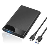 POSUGEAR 2.5 ' ' External Hard Drive Enclosure USB 3.0 to SATA III Tool-Free External Hard Drive Case for 7mm/9.5mm 2.5 inch SSD