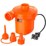 Electric Air Pump for Inflatables,Portable Quick-Fill Air Pump with 3 Nozzles,110-120V, Inflator & Deflator Pumps for Outdoor Ca