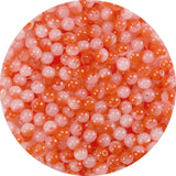 8mm Glass Beads Bulk for Bracelets Orange Crystal Beads for Jewelry Making Large Holes Round Beads for DIY Earrings Necklace Cra