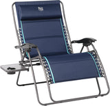 TIMBER RIDGE Oversized Zero Gravity Chair, 33In Wide XXL Zero Gravity Reclining Chair with Side Table, Full Padded Lounge Chair 