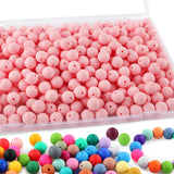 Sunrony 170Pcs 15mm Silicone Beads for Keychain Making, Round Silicone Beads for Pens and Necklace Bracelet Crafts Making(Candy 