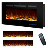 Rodalflame 30 Inches Electric Fireplace Inserts, Recessed and Wall Mounted Fireplace Heater for Indoor Use with Remote Control, 