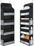 Yecaye 1 Pack Over the Door Organizer, 35.2lbs Load Toy Stuffed Animal Storage, Swing-proof Hanging Bathroom Organizers and Stor
