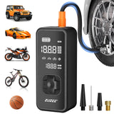 Tire Inflator Portable Air Compressor - 4X Faster Inflation, 150PSI Air Pump for Car Tires with Digital Pressure Gauge/LED Light