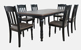 Jofran Madison County Reclaimed Solid Wood Slatback Farmhouse Dining Chair (Set Of 2), Vintage Black