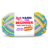 50g Rainbow Beginner Crochet Yarn for Crocheting and Knitting Multicolor Cotton Crochet Yarn for Beginners(Rainbow 04)