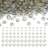 Cheriswelry 300Pcs 6mm 8mm 10mm Round Crystal Glass Beads Transparent Loose Spacer Beads for Wind Chime Curtain Home Decor Neckl