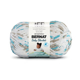 Bernat BABY BLANKET BB Little Teal Dove Print Yarn - 1 Pack of 10.5oz/300g - Polyester - #6 Super Bulky - 220 Yards - Knitting/C