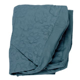 Furhaven Replacement Dog Bed Cover Pinsonic Quilted Paw L Shaped Chaise, Machine Washable - Bluestone, Jumbo (X-Large)