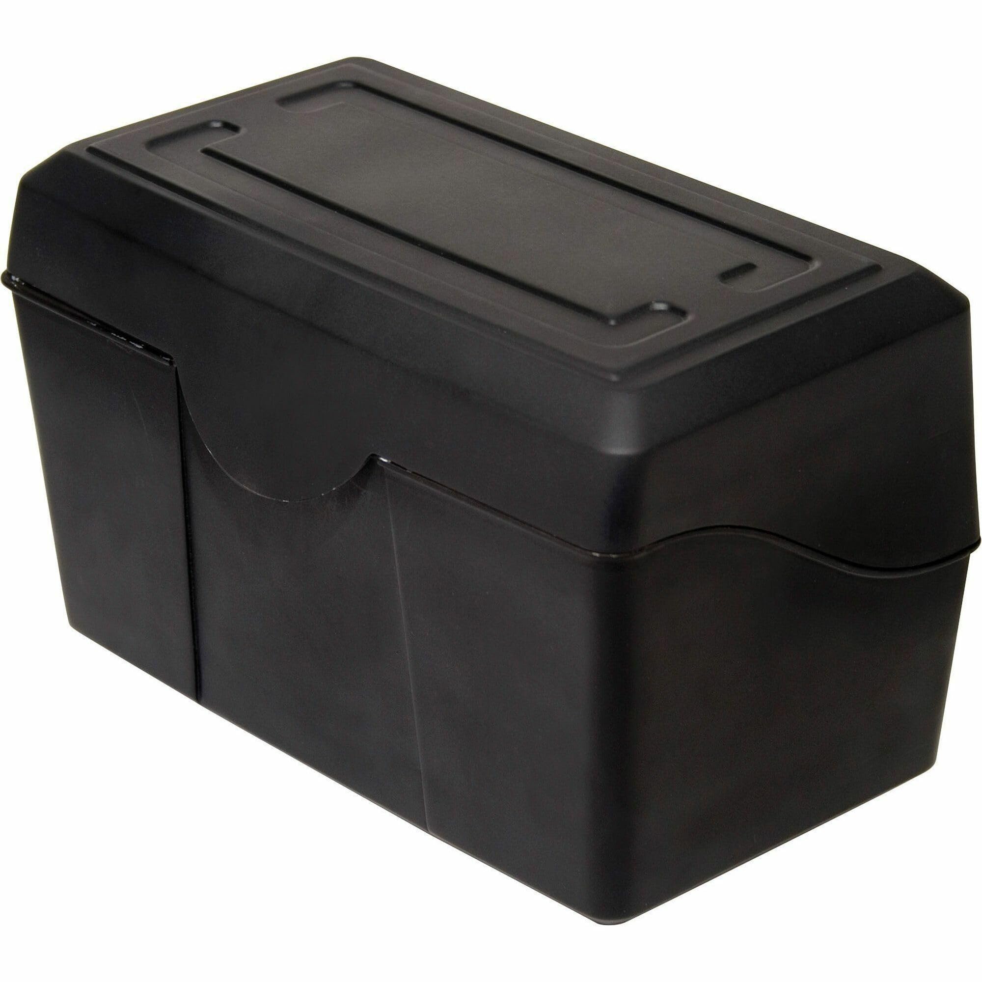 Innovative Storage Designs Plastic Card File, 4 X 6, 300-Card Capacity, Black