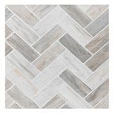 Retro Self Adhesive 12Inch Vinyl Floor Tiles, 20 Tiles 12 x 12, Stone Herringbone Pattern Peel & Stick, DIY Flooring for 