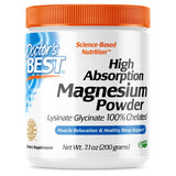 Doctors Best High Absorption Magnesium Powder,White, 100% Chelated TRACCS, Not Buffered, Headaches, Sleep, Energy. NonGMO, Veg