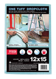 Trimaco 90039 One Tuff Dupont Sontara Professional Grade Drop, 0.011 in T, 12 W X 15 Ft L, Cloth, 12x15 Feet, Blue, 180 Sq