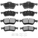 AUTOMUTO 8PCS Front & Rear Ceramic Disc Brake Pads Set D1060 D939 For Mini Cooper 2002-2008