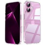 QXC YABUDA for iPhone 17 Case Clear,Transparent Phone Case for 17 Case,Never Yellow,Shockproof Military-Grade Protection,Classic