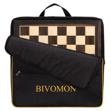 BIVOMON 21.25 Wooden Chess Board Professional Tournament Chess Board with 2.0 Squares Large Chess Family Outdoor Board Games (Ch