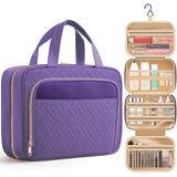 HOTOR Travel Toiletry Bag for Women & Men, Waterproof Makeup Bag with Hanging Hook and Multiple Pockets, Cosmetic Bags for Women