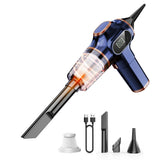 Nikocreos Portable Car Vacuum Cordless Mini Handheld Vacuums Cleaner Rechargeable with LCD Display and Multi-Nozzles, High Power