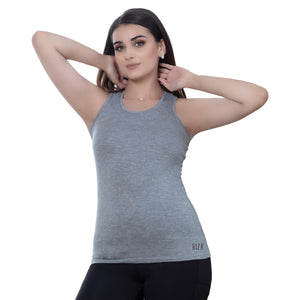 Trylo Camisole Racer Back - Grey - L,GREY,,B0BYZ3HRP3