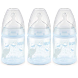 NUK Smooth Flow Anti-Colic Bottle,Blue Elephant 5 Oz, 3 Pack
