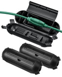DEWENWILS [3Pack] Outdoor Extension Cord Safety Cover, Weatherproof Electrical Connection Box, Adjustable Compartment for AWG 12
