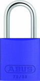 ABUS Purple 72/30 Lockout Tagout Padlock w/ 1 Shackle, Single Padlock, Keyed Different, 1 Padlock with 2 Keys