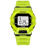 Racnos Digital Silicone Strap Sports Watch For Boys | Sports Watch For Kids Boys | Sportz Watch (Green)