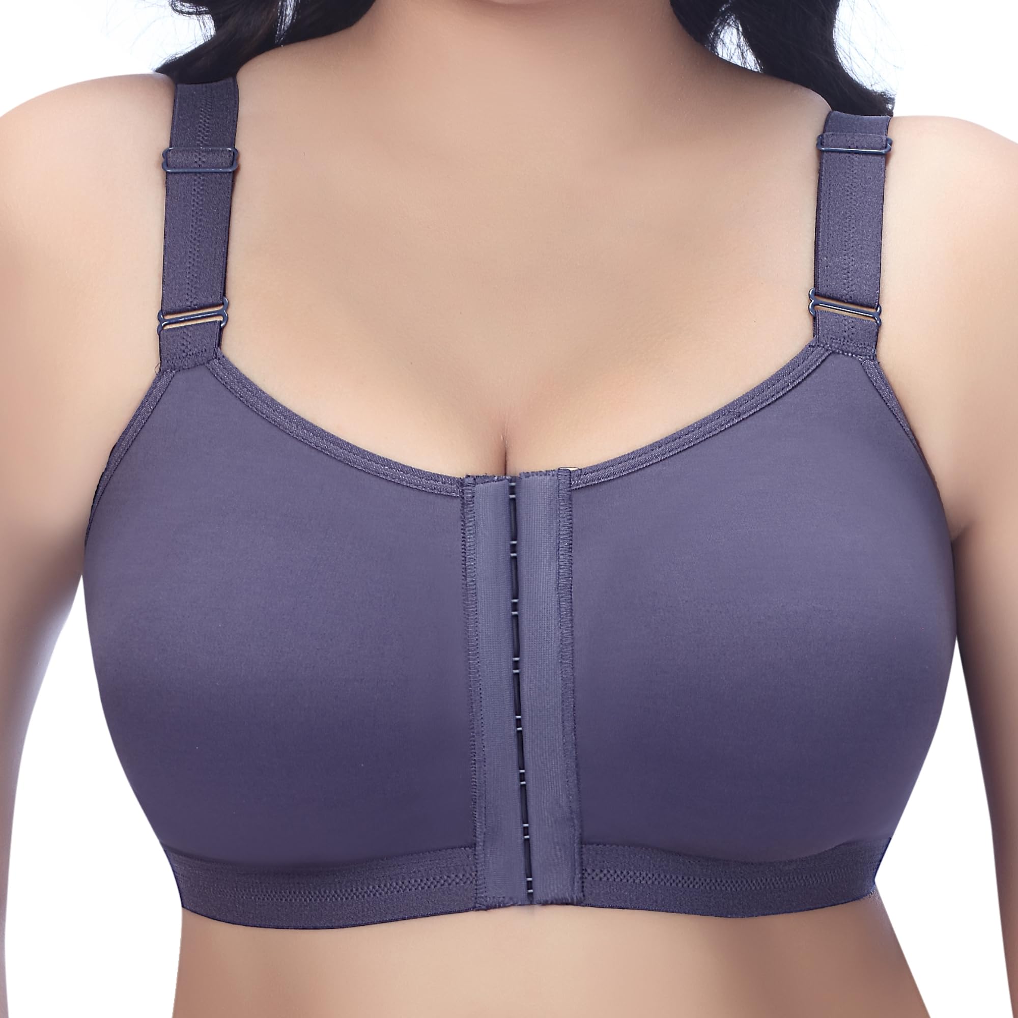 Trylo Riza Front Open-Grey-36-C-Cup,GREY,36,B0CJDYWKNZ