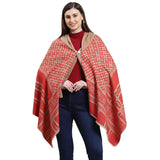 Monte Carlo Womens Red Self Design Stoles (223Stl4220028)