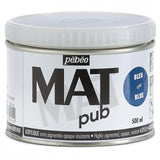 Pebeo Mat Pub, extra fine, 500 ml-Cyan Blue Acrylic Paint