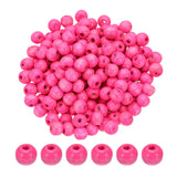 PATIKIL 10mm Wooden Beads for Craft Making, 200 Pcs Round Beads Loose Spacer Beads for Macrame Jewelry Bracelet DIY Handmade Dec