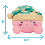 Tomy Nuiguru Knit Kirby Plush - Sleeping Kirby Plushie - Knit And Crochet Plushies - Collectible Crochet Stuffed Animals - Soft