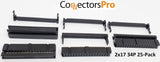 Pc Accessories - Connectors Pro 25-Pack 2X17 34 Pins 2.54mm 0.1 Pitch Dual Row IDC Socket for Standard Flat Ribbon Cable, 34P