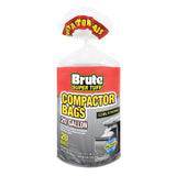 Brute Super Tuff Heavy Duty 2.2 MIL Kitchen Compactor Bags, Twist Tie Closure, White, Clean Fresh Scent with Odor Protect Techno
