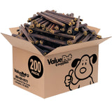 ValueBull Collagen Sticks for Small Dogs, 6 Inch Thin Chews, Natural Dog Treats, 200 Count Bulk Pack - Supports Joints, Skin & C