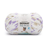 Bernat BABY BLANKET BB Little Lilac Dove Print Yarn - 1 Pack of 10.5oz/300g - Polyester - #6 Super Bulky - 220 Yards - Knitting/