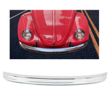 KUAFU Front Bumper Assembly Compatible with 1968-1973 Volkswagen Beetle/Super Beetle Silvery Chrome Steel Heavy Duty Replacement