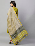 Gosriki Women'S Chanderi Cotton Straight Printed Kurta With Pant & Dupatta (Stamp Green-Nw-Gs_Xxl_Green_Xx-Large),Green,2,B0CLH75XXX