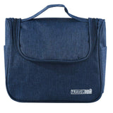 Shivexim Bathroom Storage Toiletry Bag Compartment Boxes Hanging Hook Cosmetics Travel Makeup Bag (Blue)