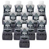 Rit DyeMore 7 Oz. Synthetic Liquid Fiber Dye for Clothing, D cor, and Crafts - Graphite (12 Pack)