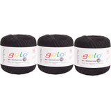 golo 3 Balls Crochet Thread Size 10 Crochet Yarn for Hand Knitting 901