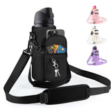 Icesip Water Bottle Carrier Bag with Strap for Owala FreeSip 32oz with Detachable Phone Pocket for Owala Accessories 32oz Water 