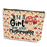 Mushroom Accessories: Cosmetic Bag, Travel Toiletry Bag - Perfect Gifts for Mushroom Lovers