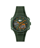 Lacoste Lc33 Qtz Basic Round Dial Men'S Watch | Silicone Material | Green Color Band - 2011367
