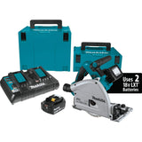 Makita XPS01PTJ 18Volt X2 LXT LithiumIon (36V) Brushless Cordless 61/2 inch Plunge Circular Saw Kit (5.0Ah) with 1991400 39 