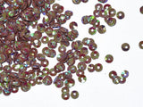 The Design Cart 5 mm Brown Rainbow Bowl 2 Plastic Sequins Sitara for Embroidery, Embellishing Handbags, Apparels, Art Craft DIY