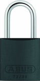 ABUS 72/30 KD Aluminum Safety Padlock Keyed Different with 1 Shackle, Black