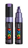 posca uni PC-8K Water-Based Paint Markers, Broad Tip (8mm), Metallic Violet, 2 Count
