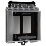 ENERLITES 2-Gang Weatherproof Outdoor Outlet Cover Extra-Duty in-Use Outlet Cover, Outdoor Decorator/GFCI Receptacle Outlets, 6.